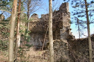 Die Bhmische Mauer - Turm der Ostecke von innen  Eigene Aufnahme 2007