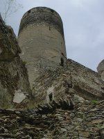 Kollmitz erster Bergfried von der Hauptburg aus