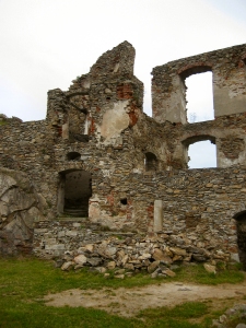 Ruine Kollmitz -  Hauptburg Wendeltreppenturm  Eigene Aufnahme 2005