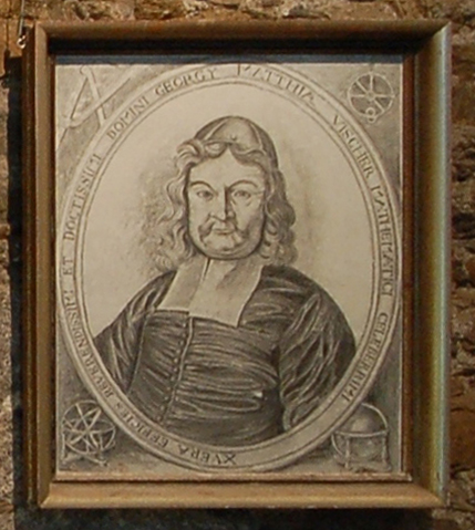 Portait Georg Matthus Vischer 1629 bis 1696  Eigene Aufnahme 2009